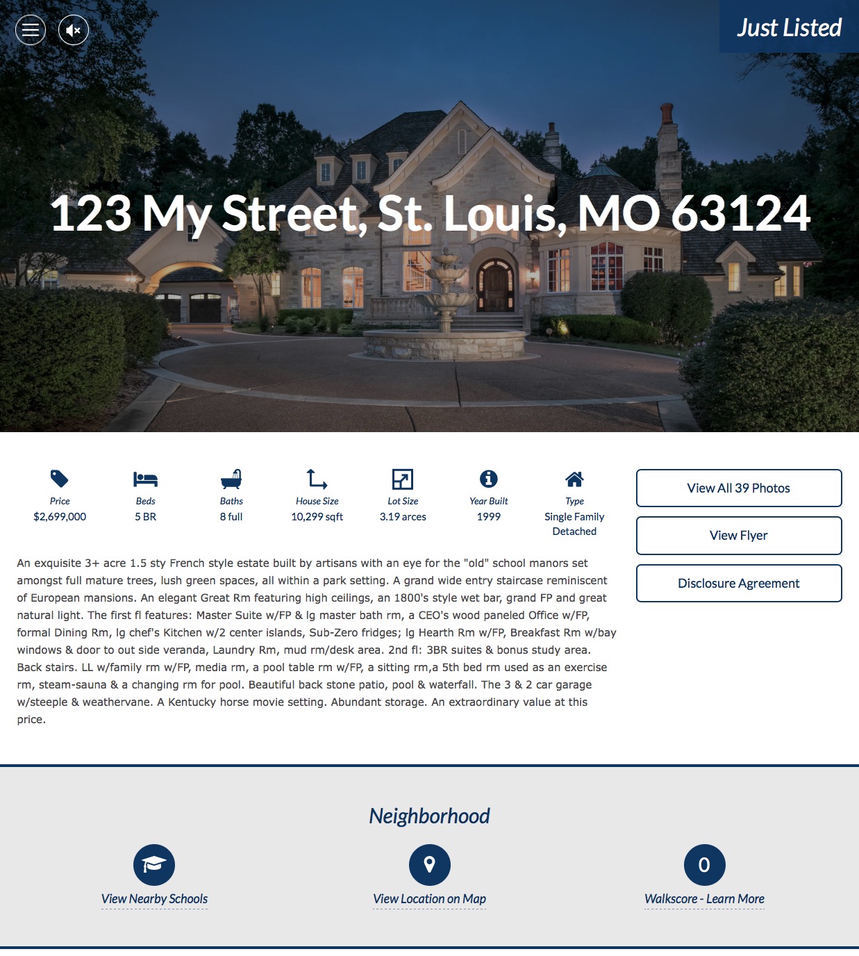St Louis Residential Real Estate Property Website